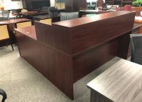 Mahogany Reception Desk side