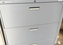 Light Gray Four Drawer Lateral File