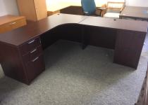 71" x 83" Corner Desk with Full Peds