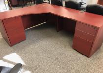 Cherry L-Shape Desk