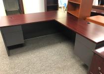 Gray L-Shape Desk