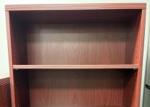 Steelcase Mahogany 3 Shelf Bookcase 36x48x18