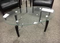 New Glass/Espresso Coffee Table