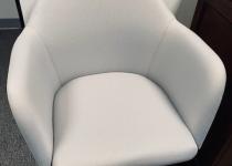 Used White Rolling Side Chair