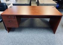 New Single Pedestal Cherry Desk