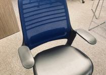 Used Navy Blue & Black Mesh Back Task Chair