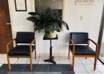 Used Black Side Chairs & Side Table