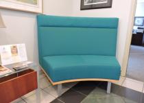 Blue Chair bench in Richmond VA