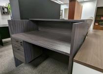 Grey Reception Desk