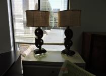 Glass Bottom Desk Lamp Pair in Richmond VA