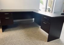 New Mahogany L-Shaped Desk