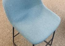Used Blue Sled Base Stool
