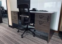 New Double Pedestal Desk & Task Chair