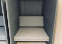 Used Light Gray Privacy Seating