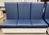 Used Navy & White Lounge Bench