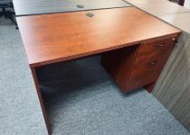 New Cherry Single Pedestal Desk