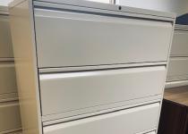 Used Sand Metal 5-Drawer Lateral File Cabinet