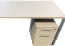 New Table Desk with File Pedestal