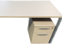 New Table Desk with File Pedestal
