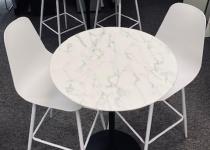 Used Marble Top Cafe Table & Cafe Chairs