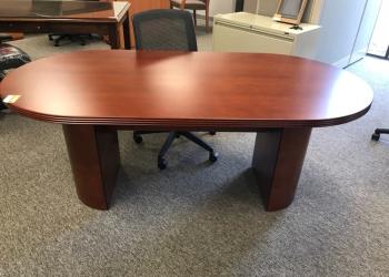 Six Foot Toffee Conference Table side