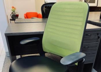 Used Lime Green Mesh Back Task Chair