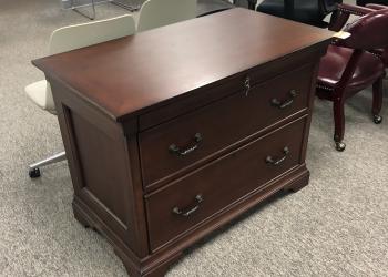 Traditional Mahogany Two Drawer Lateral File