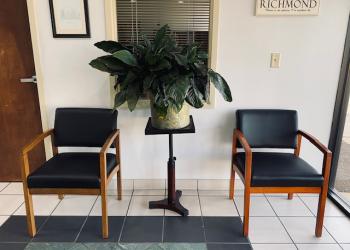 Used Black Side Chairs & Side Table