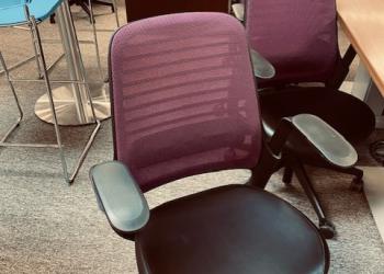 Used Purple Mesh Back Task Chair