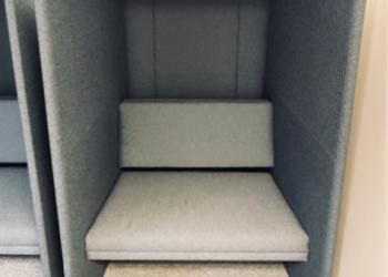 Used Light Gray Privacy Seating