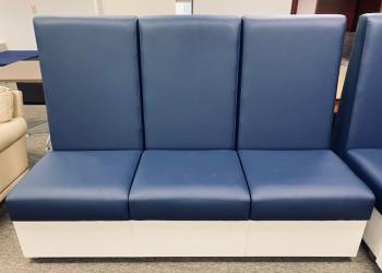 Used Navy & White Lounge Bench
