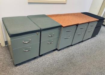 Used Soft Top Mobile File Pedestals