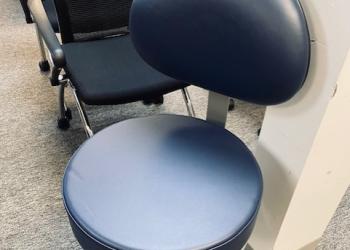 Used Armless Navy Blue Task Chair