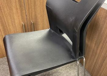 Used Black Stacking Side Chairs