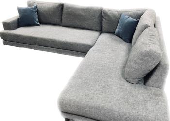 Used Gray L-Shaped Sectional Sofa