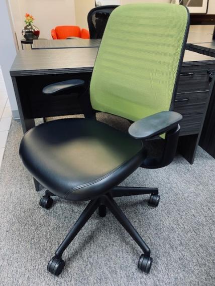 Used Lime Green Mesh Back Task Chair