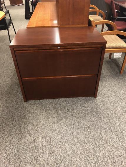 Cherry Two Drawer Lateral File