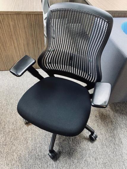 Used Black Breathable Back Task Chair