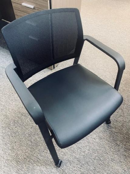 Used Black Mesh Back Side Chair