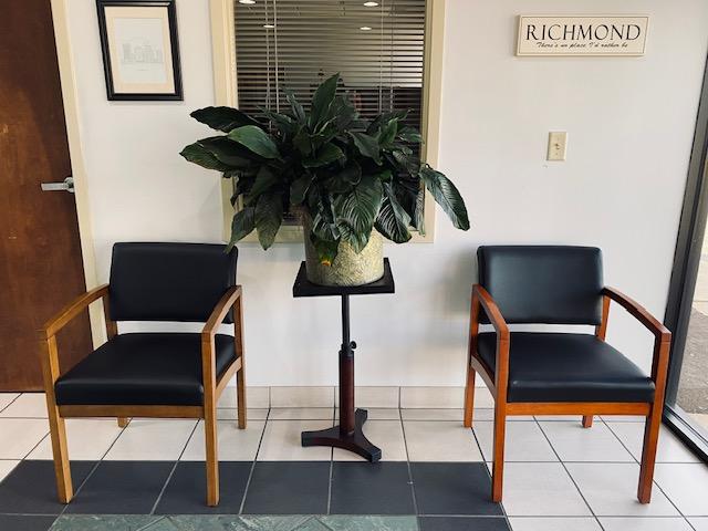 Used Black Side Chairs & Side Table