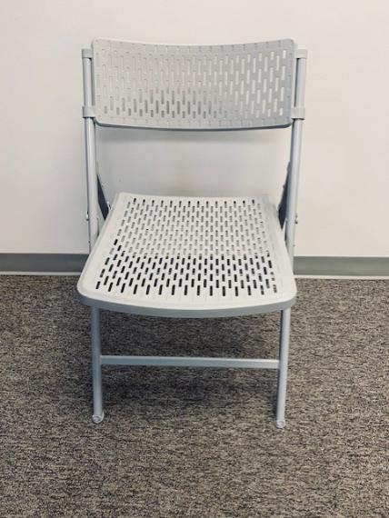 Used Gray Folding Chair