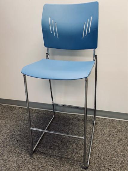 New Agenda Plus Blue Bar-Height Chair
