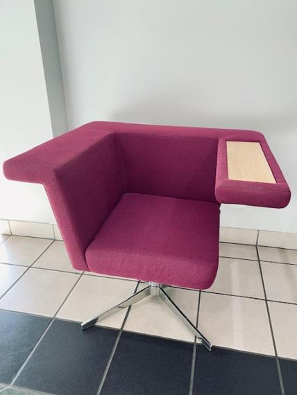 Used Reception/Lounge Chair with Desk Arm