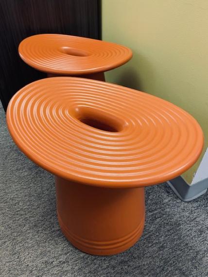 Used Orange Statement Versatile Seating