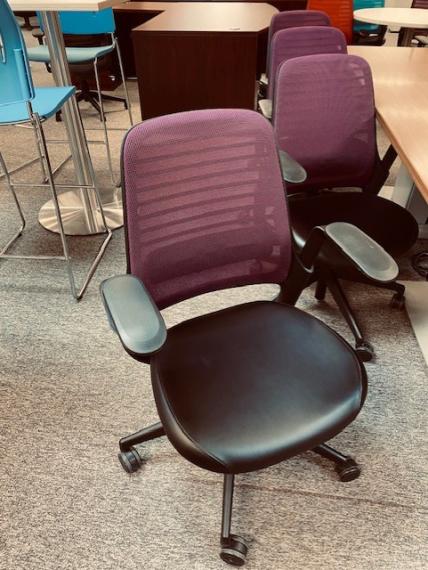 Used Purple Mesh Back Task Chair