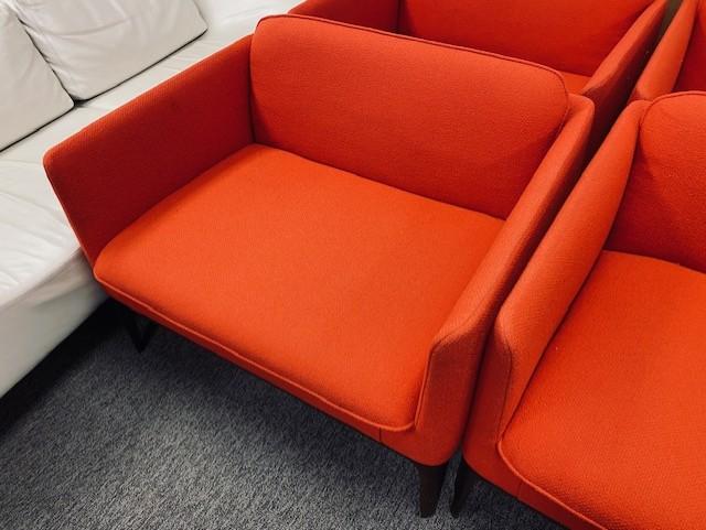 Used Cherry Red Lounge Chair