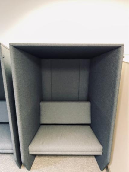 Used Light Gray Privacy Seating