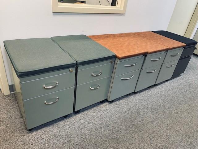 Used Soft Top Mobile File Pedestals