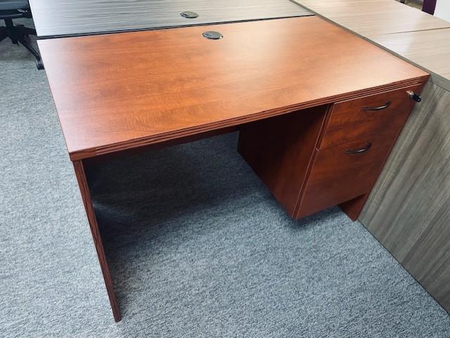 New Cherry Single Pedestal Desk