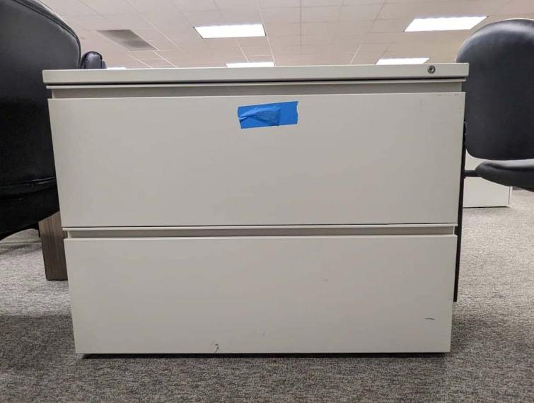Two Drawer Grey Lateral File